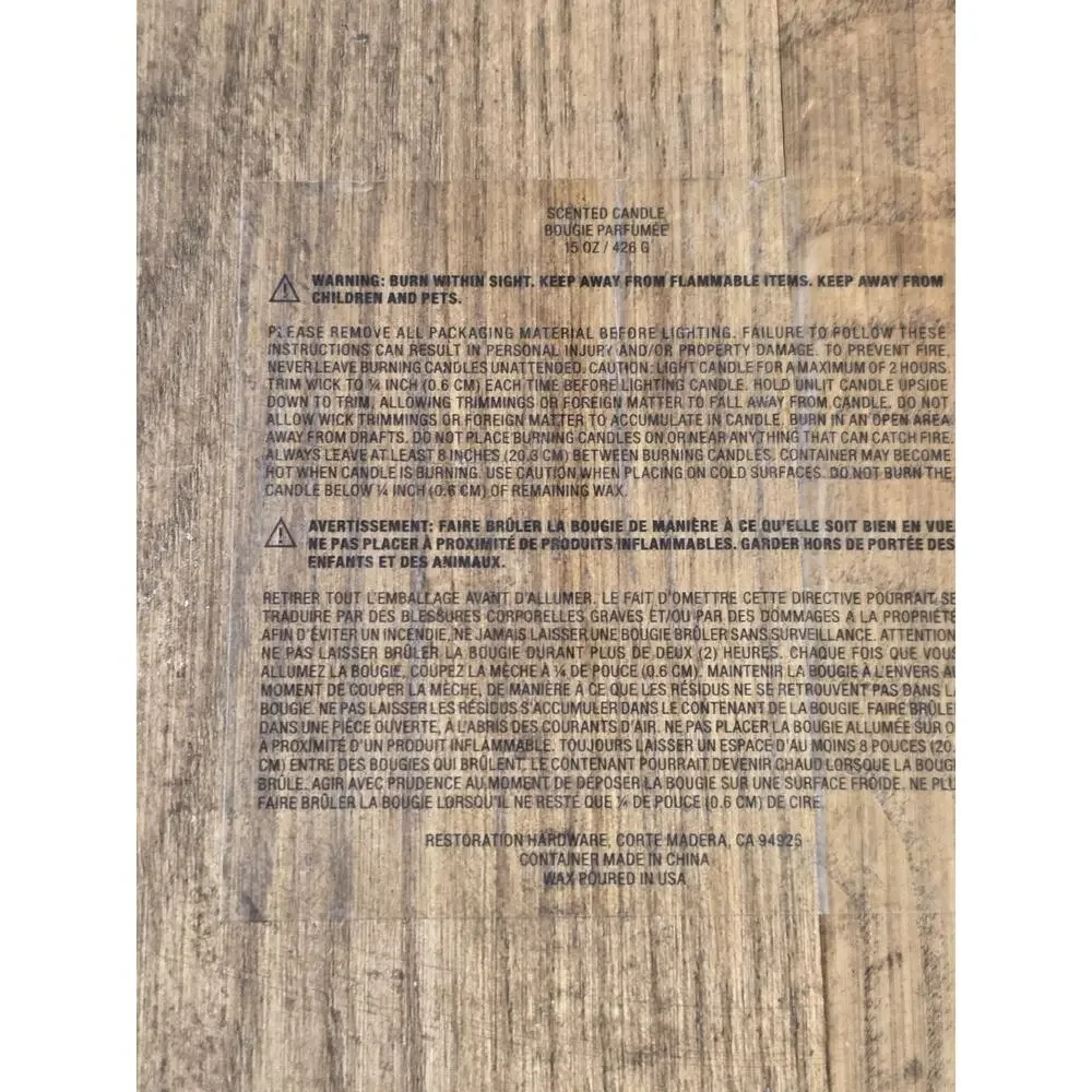 Restoration Hardware Wooden Storage Box Cube See Photos - Coast